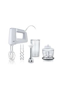 Handmixer &raquo;MultiMix 3 HM3137WH Weiss&laquo;, 500 W , weiss , Braun