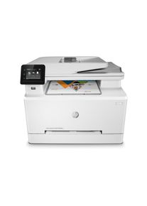 HP , Multifunktionsdrucker , weiss , 6,9 cm Farb-Touchscreen, Flachbett- und ADF-Scanner