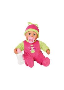 BAYER , Babypuppe »First Words«, (3 tlg.), Prinzessinnen-Design , bunt , Puppen