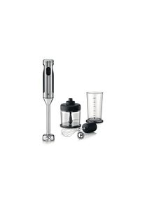 Stabmixer &raquo;LINEO Set 4-in-1 Silberfarben&laquo;, 700 W , schwarz , WMF , edelstahlfarben/schwarz