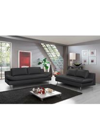 2-Sitzer »Redding«, In Naturleder , schwarz , Places of Style