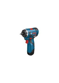 Bosch Professional , Akku-Schrauber , blau , Zwei Akkus (3,0 Ah), Ladegerät und L-BOXX 102 inklusive