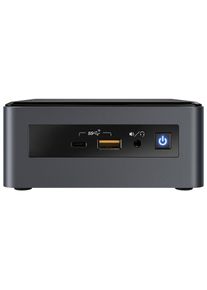 Intel® , Mini-PC , schwarz , Thunderbolt 3 40Gbps, USB 3.1 Gen 2 10Gbps und DP 1.2 über USBC HDMI microSDXC Kartenslot