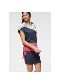 Kangaroos , 2-in-1-Kleid, (2 tlg.), in sommerlicher zweiteiliger Kombination Kleid und Shirt , bunt , N-Gr , marine-koralle-gestreift, marine ,...