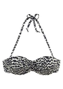 Lascana, Femmes Hauts de bikini 'Clara', beige / noir