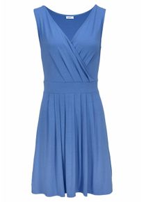 Beach Time Beachtime Jerseykleid, mit Tiefem V-Ausschnitt Blau, Größe 34