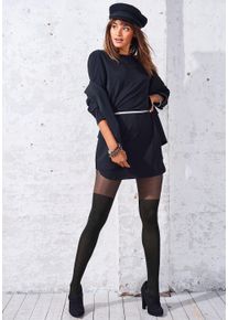 Buffalo Overknee-Strumpfhose, In Modalqualität Schwarz, Größe 40/42