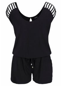 Lascana Overall, mit Tollen Schulterdetails Schwarz, Größe 36