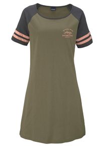 Arizona, Femmes Chemise de nuit, bleu / vert / abricot