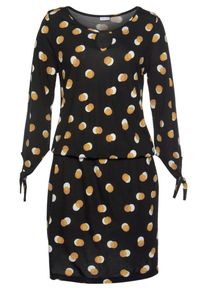 Buffalo Jerseykleid Damen Gr&ouml;&szlig;e 46 gelb / schwarz / wei&szlig;
