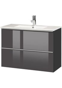 Waschtisch »Malaga 800«, Breite 80 cm, Tiefe 36 cm, SlimLine , grau , Cygnus Bath
