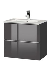 Waschtisch »Malaga 600«, Breite 60 cm, Tiefe 36 cm, SlimLine , grau , Cygnus Bath