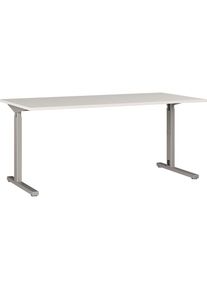 Germania Schreibtisch »Profi 2.0«, Breite 160 cm silberfarben Lichtgrau/Silber + Silber