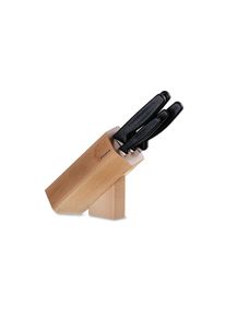 Victorinox Messerblock &raquo;Messerblock-Set&laquo;, Zusammensetzung: 1 Tranchiermesser schmal, 1 Tranchiermesser schmal mit Wellenschliff, 1 Tomatenmesser 11cm, 1...