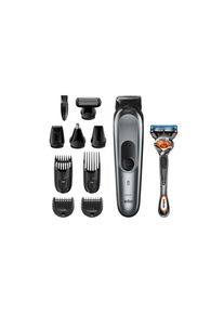 Braun , Elektrorasierer &raquo;MGK Styler 7221&laquo;, 10 St. Aufs&auml;tze , silberfarben , Komplett wasserdicht und f&uuml;r die Verwendung unter der Dusche geeignet