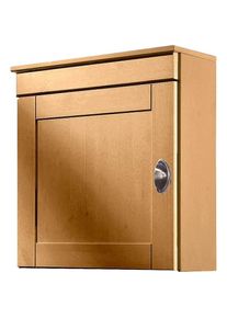 Hängeschrank »Oslo«, 50 cm breit, aus massiver Kiefer, 1 Tür, Metallgriff, Landhaus-Optik , beige , Home Affaire , fsc , natur gebeizt/gewachst