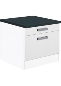 Unterschrank »Elm«, für Waschmaschine oder Trockner, Breite 60 cm , weiss , Optifit , weiss/weiss