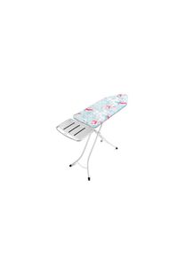 B&uuml;gelbrett &raquo;White Botanical mit Dampfstationsablage&laquo;, B&uuml;gelfl&auml;che 45 cmx124 cm , bunt , Brabantia , blau/weiss/rot