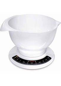 K&uuml;chenwaage &raquo;Culina Pro&laquo;, (2 tlg.), mit grosser R&uuml;hrsch&uuml;ssel , weiss , Soehnle