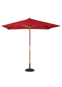 Bolero Sonnenschirm quadratisch - 2500x2500 mm - rot f&uuml;r Gastro & Gewerbe