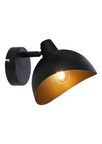 BRILLIANT LEUCHTEN Layton Wandspot Schwarz, 1-flammig