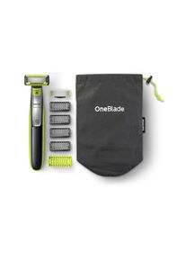 Philips , Elektrok&ouml;rperrasierer &raquo;OneBlade Face&Body QP2630/30&laquo;, 1 x Klinge f&uuml;r Gesicht, 1 x f&uuml;r K&ouml;rper, 4 Trimmeraufs&auml;tze , gr&uuml;n , Wasserdicht und...