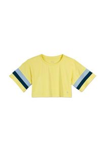 T-shirt fonctionnel Cropped pour enfants, Jaune, Taille: 122/128, Tchibo