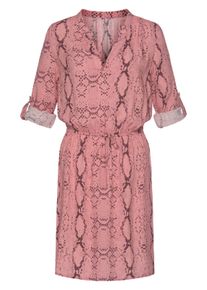 Buffalo Blusenkleid, mit Schlangenprint Rosa, Größe 34