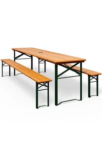 Casaria® Bierzeltgarnitur 3-tlg. 170cm klappbar