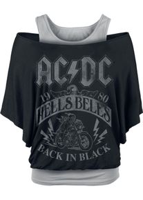 ACDC AC/DC Hells Bells 1980 T-Shirt schwarz grau