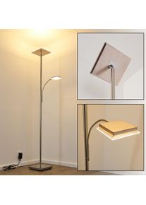 hofstein Veteli Deckenfluter LED Chrom, Nickel-Matt, 2-flammig