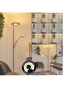 hofstein Rabeja Deckenfluter LED Nickel-Matt, 2-flammig