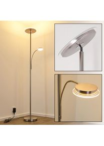 hofstein Veteli Deckenfluter LED Chrom, Nickel-Matt, 2-flammig