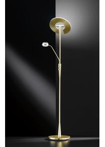 Trio Leuchten QUEBEC Deckenfluter LED Messing, 2-flammig