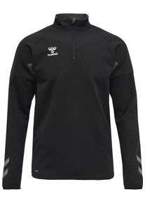 Hummel, Hommes Sweat de sport 'Lead', gris / noir / blanc