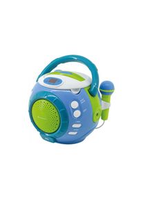 Soundmaster , MP3-Player »KCD1600 Blau Grün« , blau , Inklusive 2 externe Mikrofone
