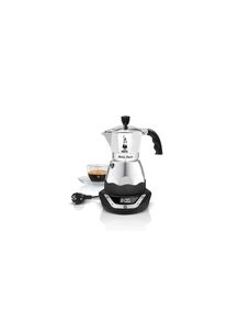 Bialetti , Espressokocher &raquo;Moka Timer, 3 Tassen&laquo; , silberfarben , Kaffee-/Espressomaschinen