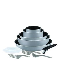 Tefal Bratpfanne »Ingenio Essential«, Aluminium, (5 tlg., 2 Pfannen 24/28 cm; 2 Kasserollen 16/20 inklusive Kunsstoffdeckel, 1 Wokpfanne 26cm, 1...