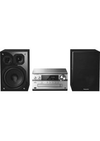 Panasonic , Microanlage »SC-PMX152EGS Silber«, (CD-Bluetooth-WLAN Digitalradio (DAB+) , silberfarben