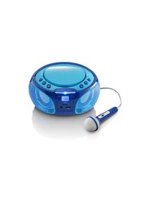 Lenco , Radio »Portable Radio/CD-Player SCD-650 Blau«, (CD FM-Tuner) , blau , LED-Lichteffekte blinken in verschiedenen Farben zur Musik