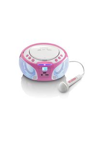 Lenco , Radio »Portable Radio/CD-Player SCD-650 Pink«, (CD FM-Tuner) , Light Pink/Ecc Ma , LED-Lichteffekte blinken in verschiedenen Farben zur Musik