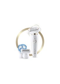 Braun , Epilierer &raquo;Silk-&eacute;pil 9-9010 SES Flex&laquo; , goldfarben , Bis zu 50 Minuten Akkubetrieb bei nur 2 Stunden Ladezeit