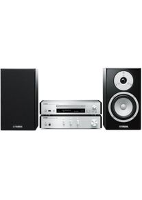 Yamaha , Microanlage »MusicCast MCR-N670 DAB Silber«, (Bluetooth-WLAN Digitalradio (DAB+)-FM-Tuner) , silberfarben , Farbe: Silberfarben