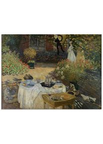 Glasbild »Im Garten Claude Monets in Argenteuil«, Garten, (1 St.) , grün , Artland