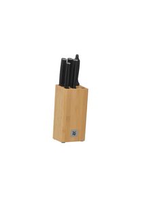 Messerblock »6tlg.« , bunt , WMF , schwarz/silberfarben/braun