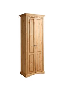 Home Affaire , Garderobenschrank »Rustic« , beige , gelaugt/geölt , Dielenschrank im Landhaus-Stil