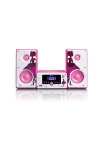 Lenco , Microanlage »MC-020 Pink«, (Bluetooth FM-Tuner) , Light Pink/Ecc Ma , Anschlüsse: AUX, USB, 3,5-mm-Kopfhörerbuchse