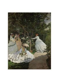 Glasbild »Damen im Garten in Ville d'Avray. 1867«, Frau, (1 St.) , grün , Artland