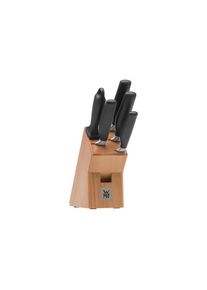 Messerblock »Cuisine One« , bunt , WMF , schwarz/silberfarben/braun