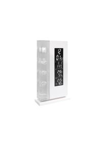 Technoline , Innenwetterstation »WS6600« , weiss , Elegantes Design mit ins Glas gelaserten 3-D Wettersymbolen